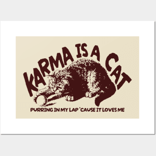Karma is cat Vintage Posters and Art